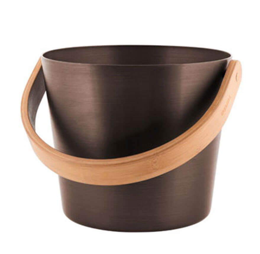 RENTO Aluminum Sauna Bucket, Carry Handle